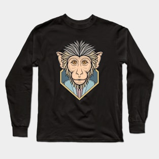 Bonnet Macaque Monkey Long Sleeve T-Shirt